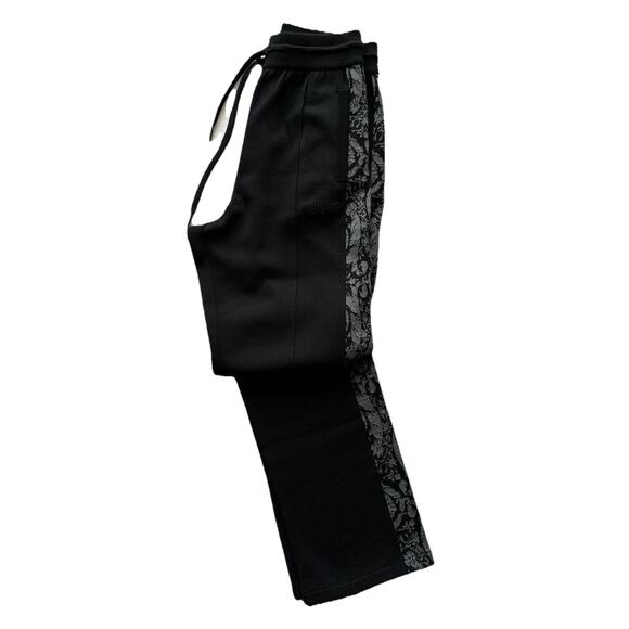 Versace Knit Barocco Jacquard Black Wool/Silk Pants L (50) 1013253 IT NWT $1525 - Picture 4 of 16